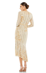 Mac Duggal 93627 Nude-Gold