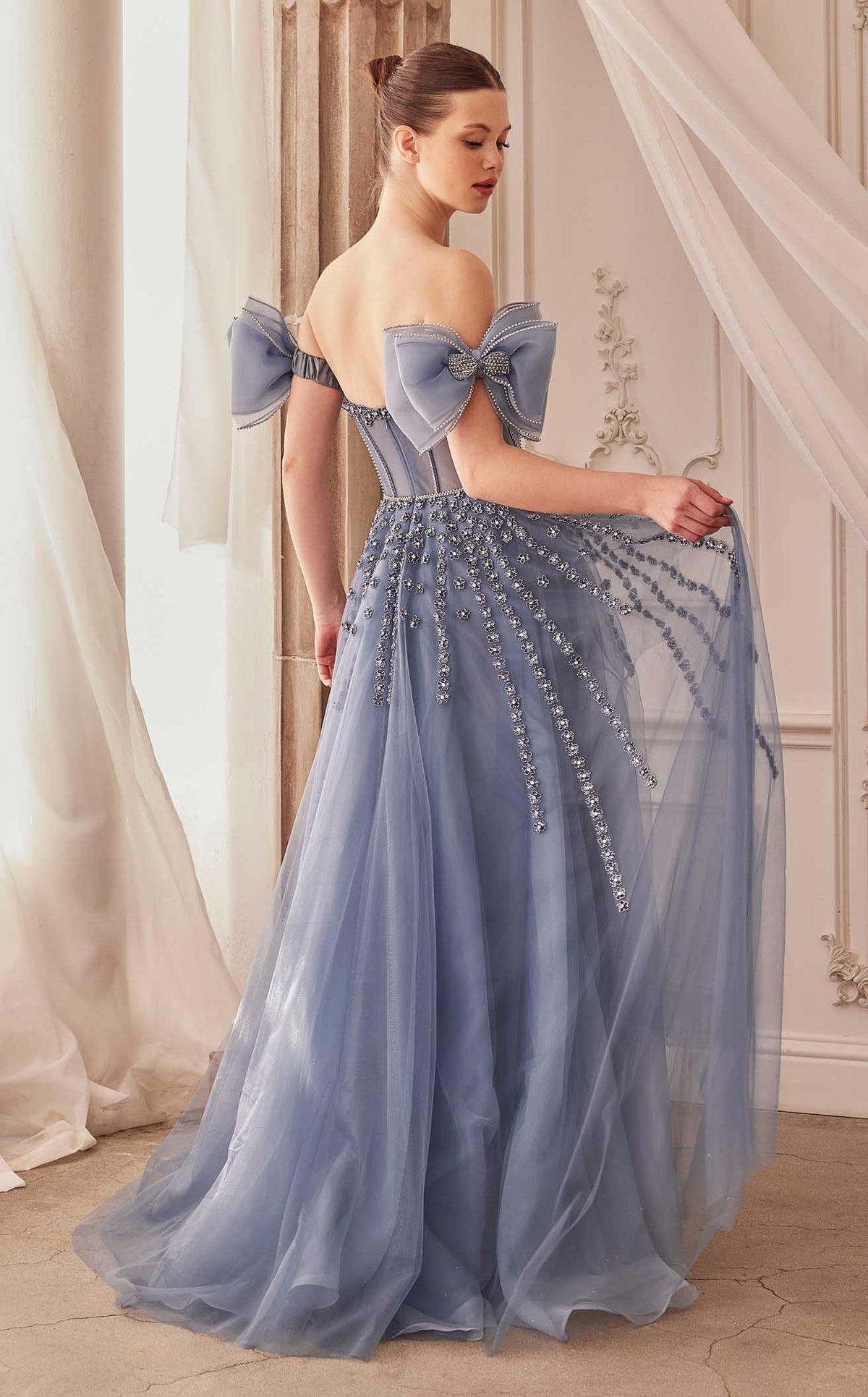 Jumpsuit With Prom Dress Chiffon Detachable Skirt Andrea And Leo A1338 Dress   ABC Fashion