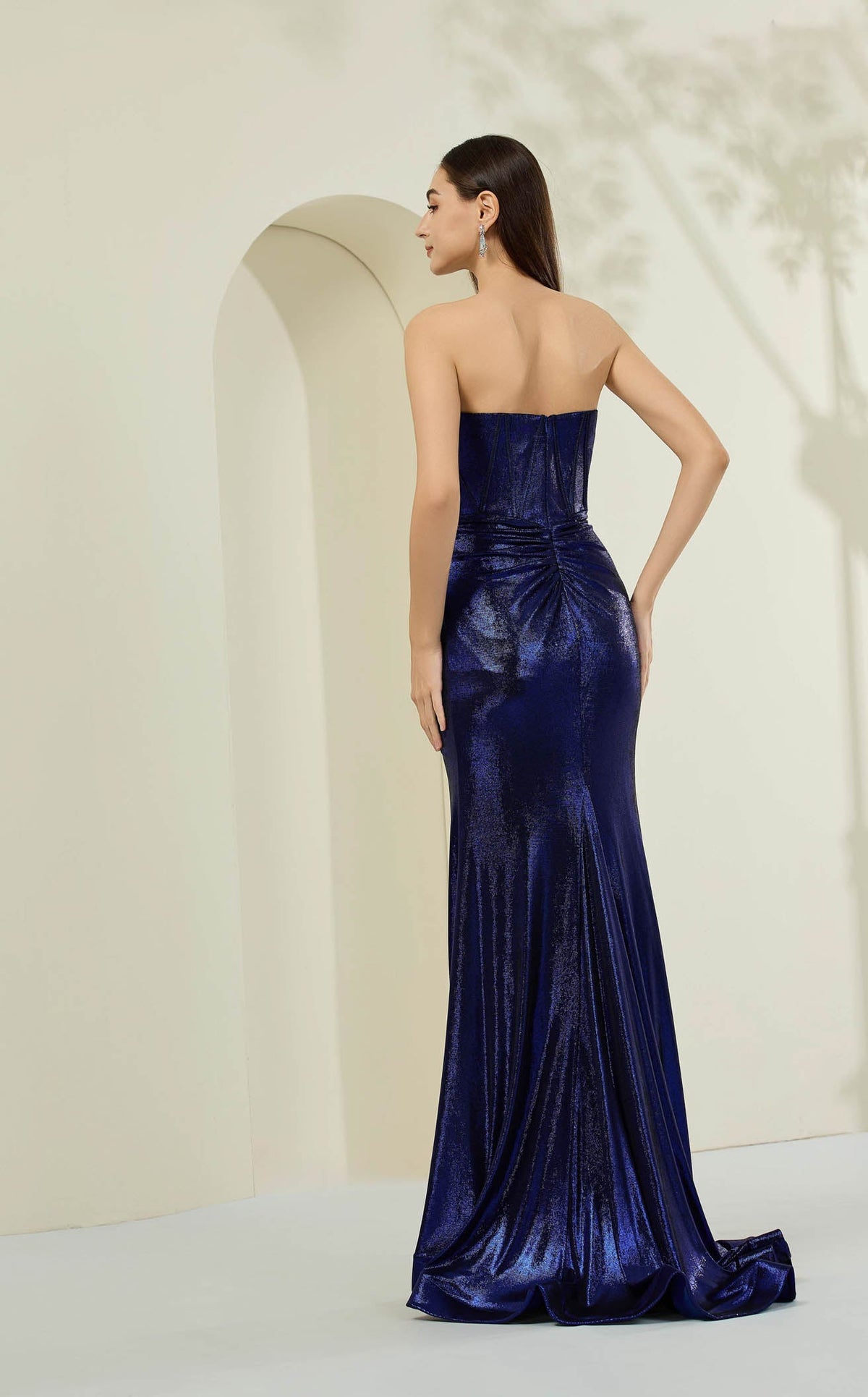 strapless open back dress 94190 Abby Paris – Glitz and Glamour Prom and Pageant main image 1