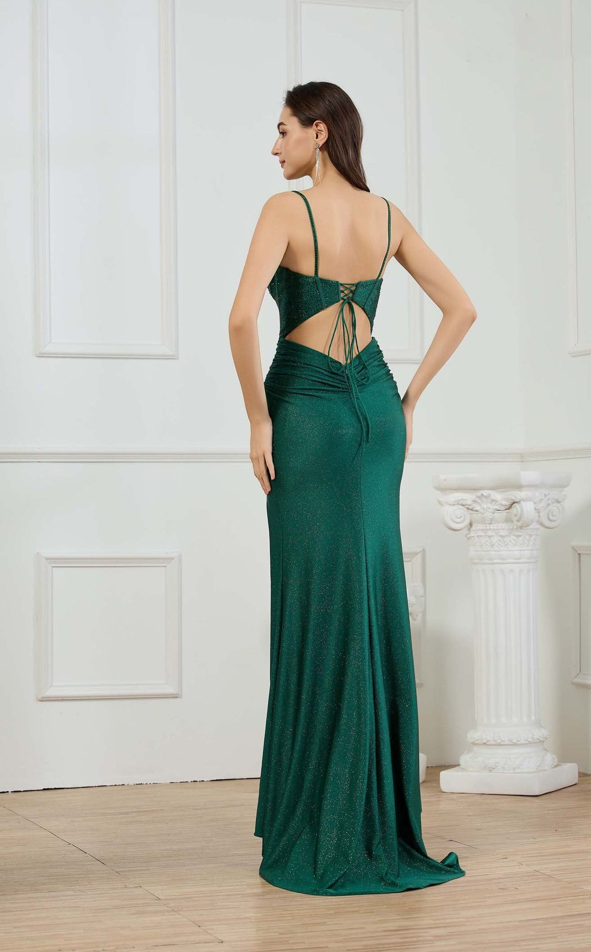 Abby Paris 90380 Prom Dress - Emerald | NewYorkDress