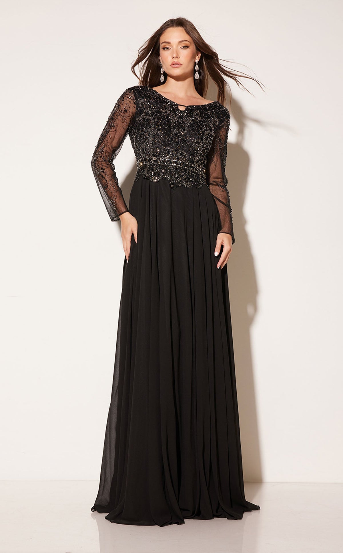 Abby Paris 96040W Prom Dress - Black