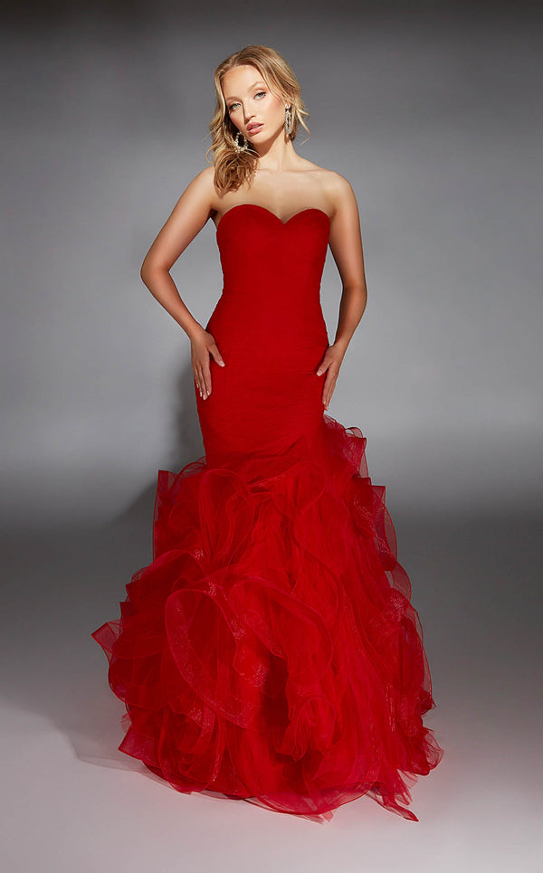 Alyce 61739 Red Solid