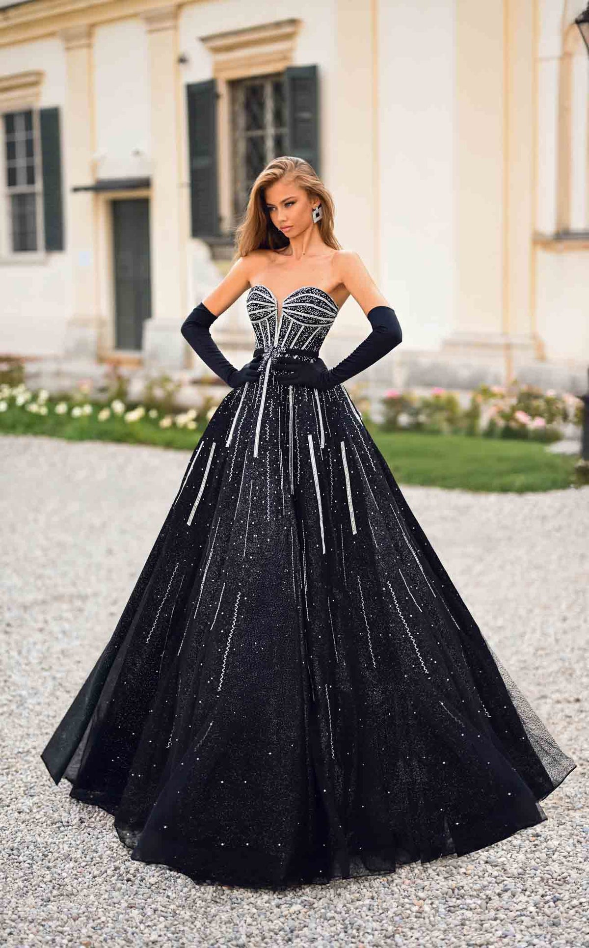 Alyce 61770 Prom Dress - Black/Silver