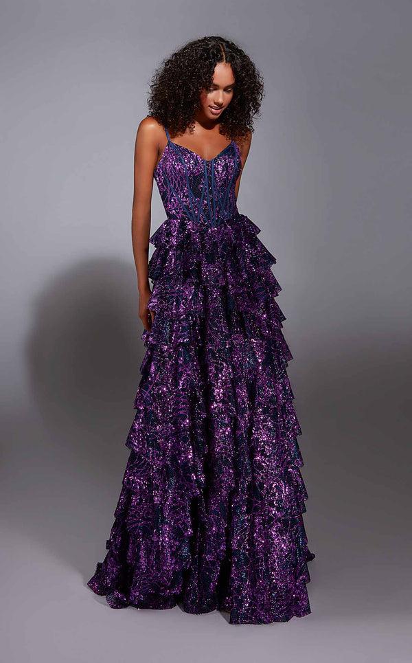 Alyce 61886 Purple Multi