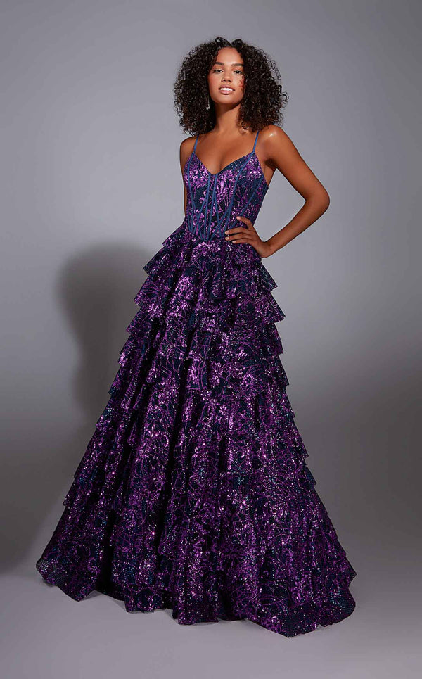 Alyce 61886 Purple Multi