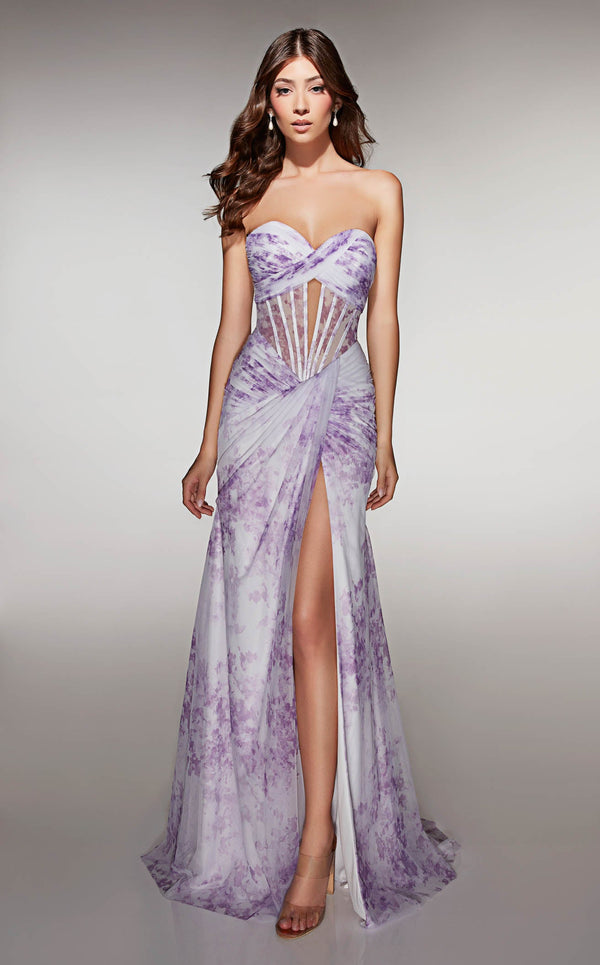 Alyce 62176 Lilac/White