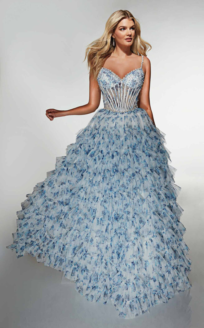 Alyce 62182 Blue-White Rose