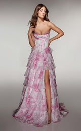 Alyce 62192 Fuchsia/White