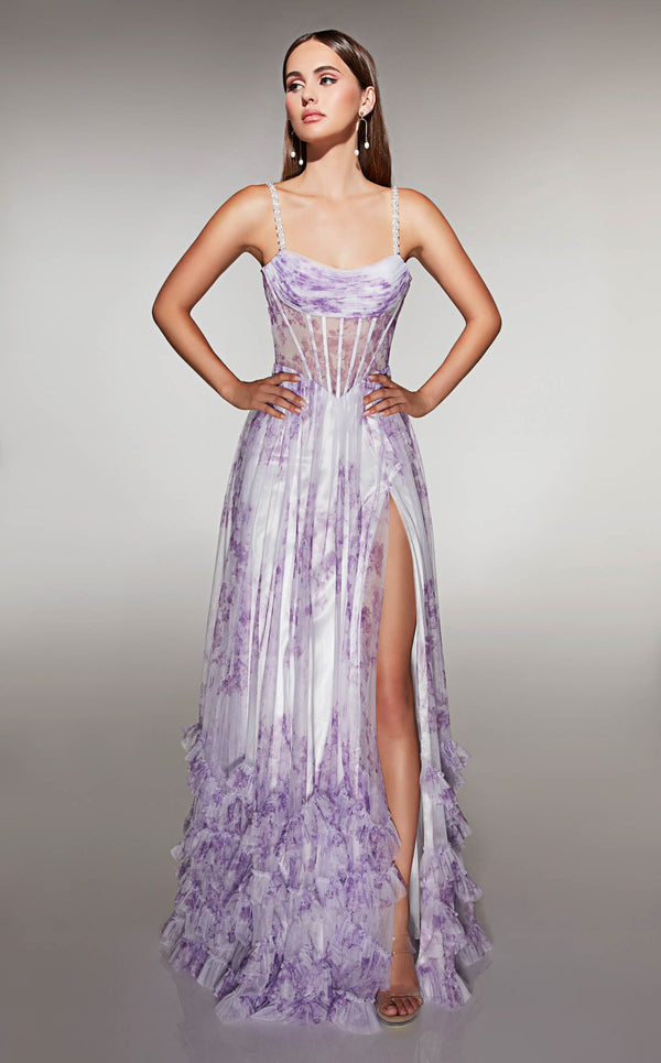 Alyce 62202 Lilac/White