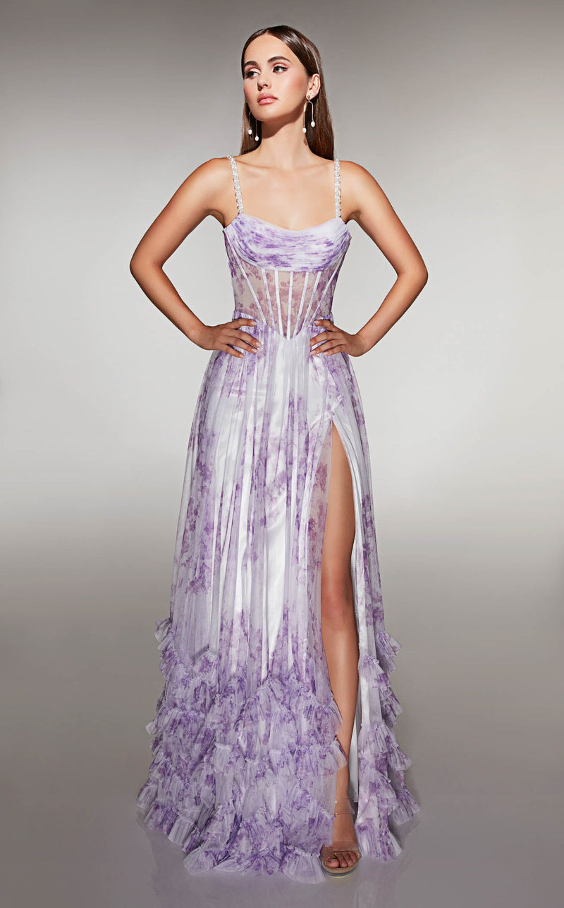 Alyce 62202 Lilac/White