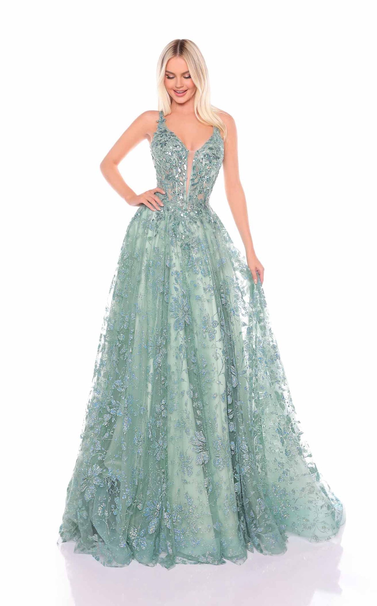 Amarra 88126 Prom Dress - Avocado