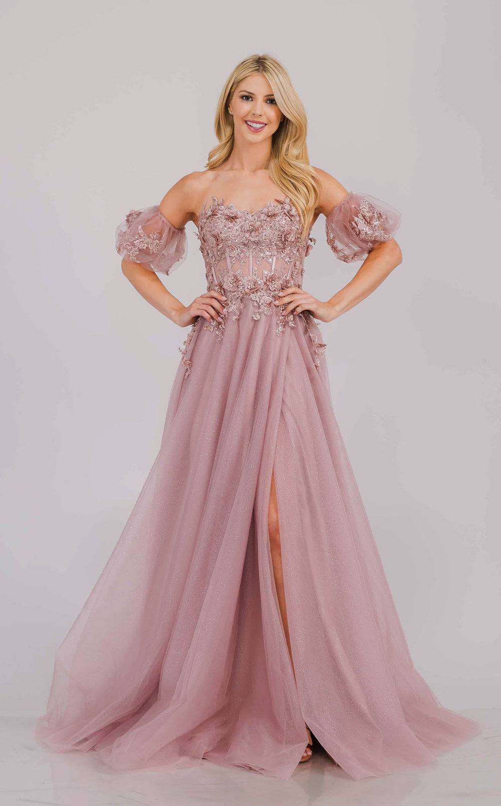 Amelia Couture 3041 Dusty Rose
