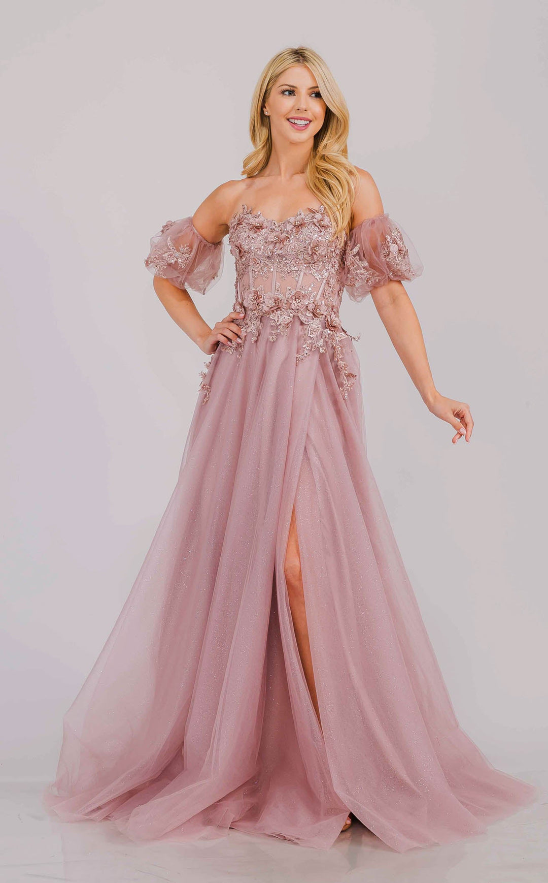 Amelia Couture 3041 Dusty Rose