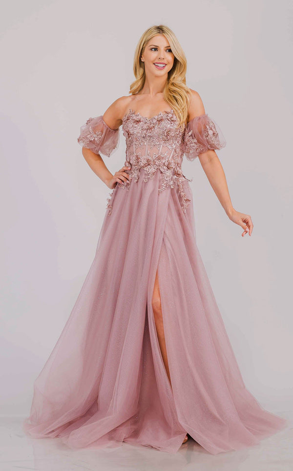 Amelia Couture 3041 Dusty Rose