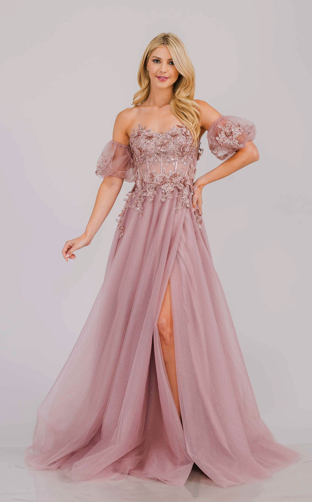Amelia Couture 3041 Dusty Rose