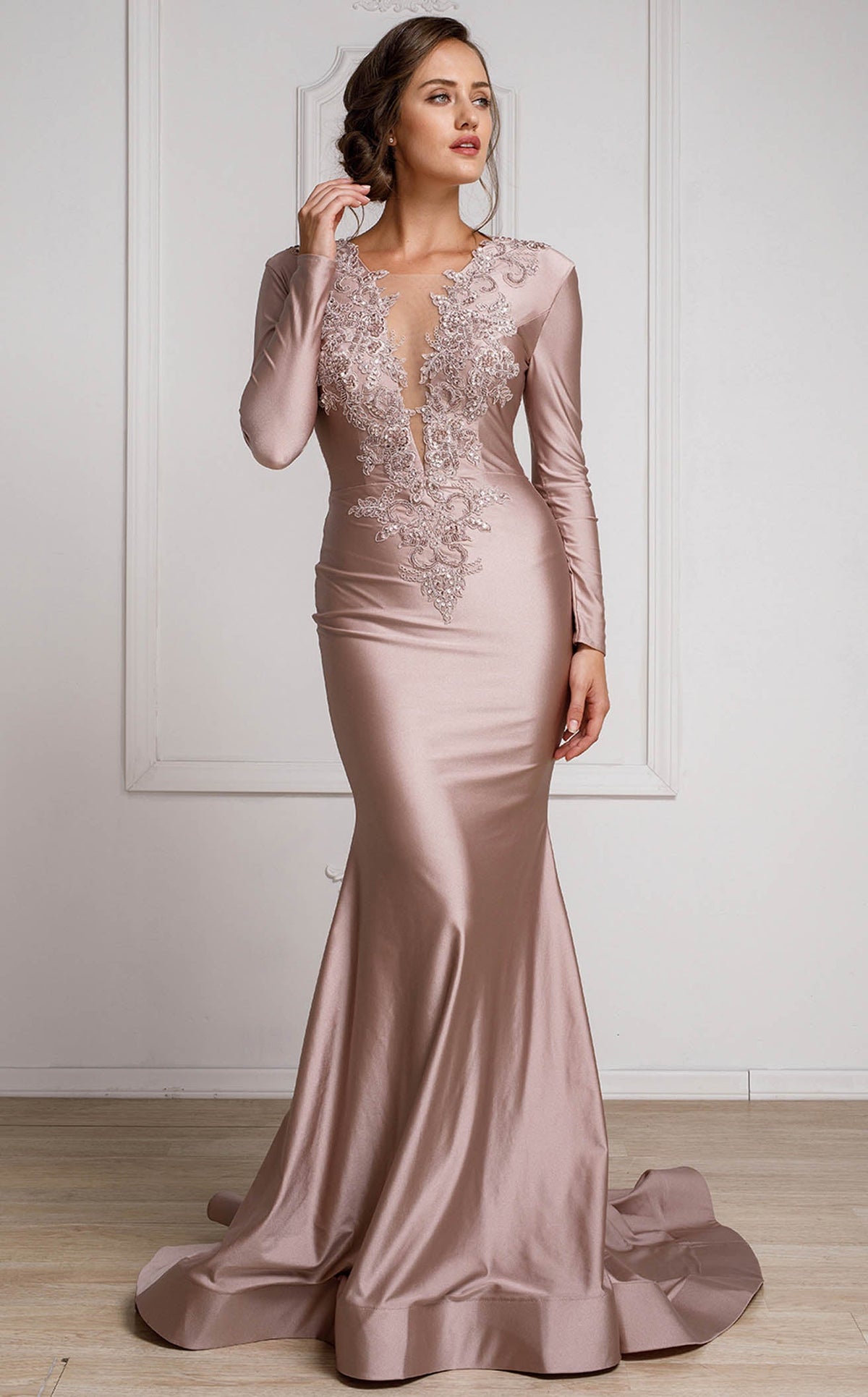 Long Sleeve Designer Dresses | Women's High End Gowns Online NewYorkDress Long Sleeve Designer Dresses | Women's High End Gowns Online NewYorkDress