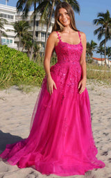 Amelia Couture 4044 Hot Pink