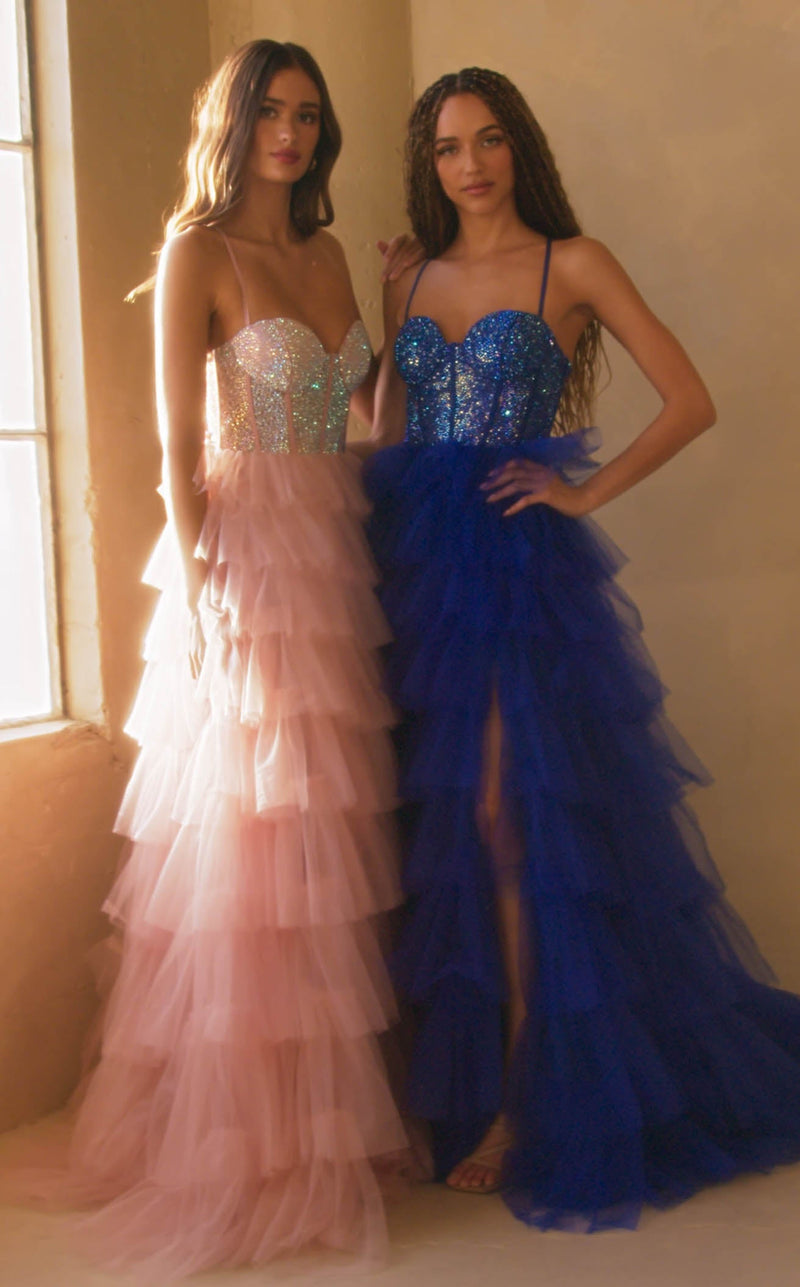 Amelia Couture 4048 Blush&Royal-Blue