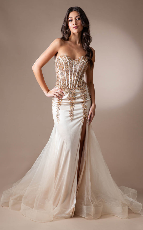 Amelia Couture 7051 Champagne