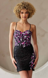 Amelia Couture 7054S Black-Pink
