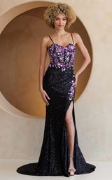 Amelia Couture 7061 Black-Pink