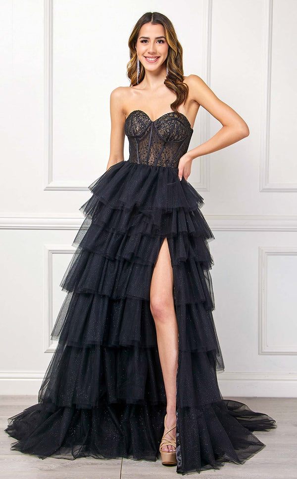Amelia Couture 7067 Black