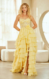 Amelia Couture 7087 Yellow