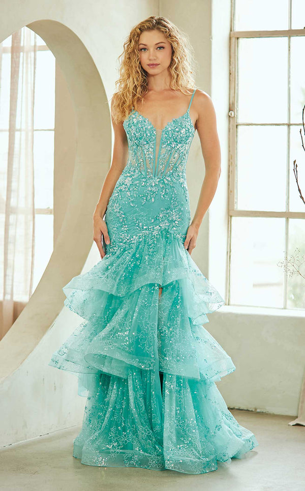Amelia Couture 8062 Teal