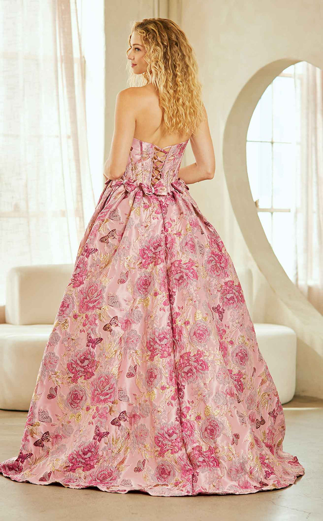 Amelia Couture 8068 Pink
