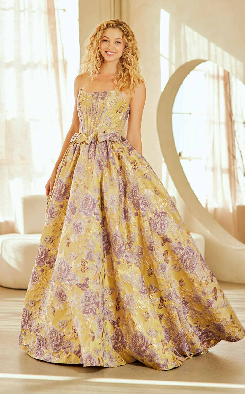 Amelia Couture 8068 Yellow