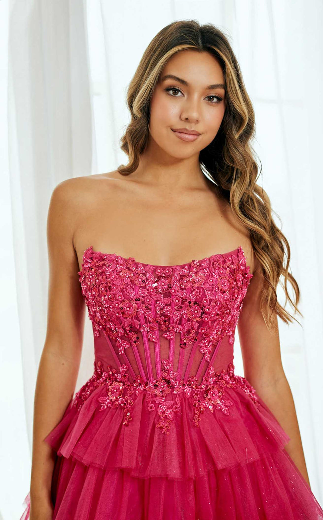 Amelia Couture 9066S Fuchsia