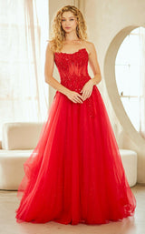 Amelia Couture 9078 Red