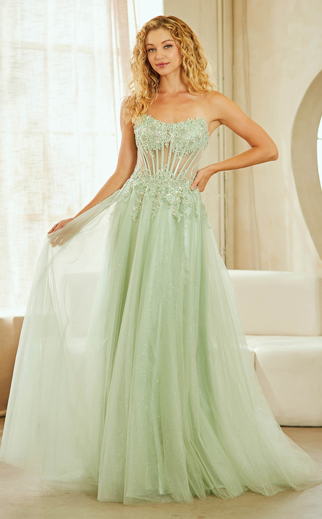 Amelia Couture 9078 Sage