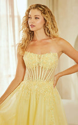 Amelia Couture 9078 Yellow