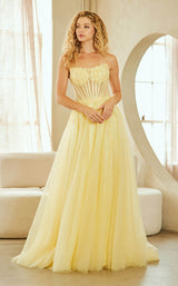Amelia Couture 9078 Yellow