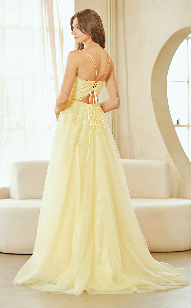 Amelia Couture 9079 Yellow
