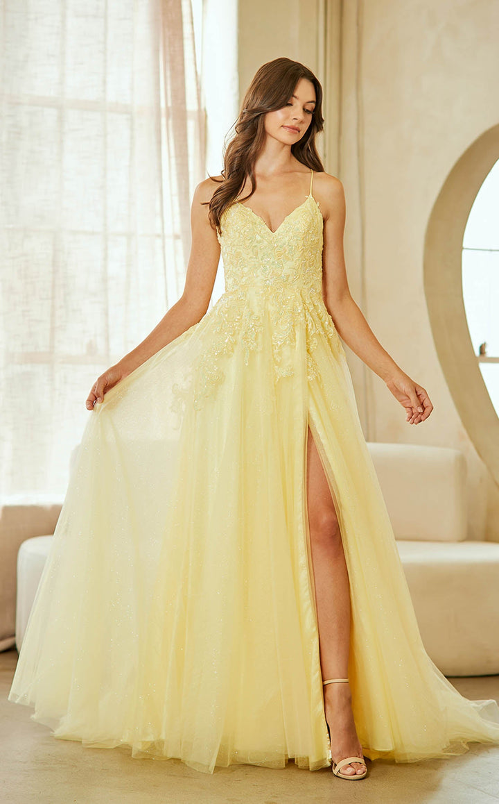 Amelia Couture 9079 Yellow