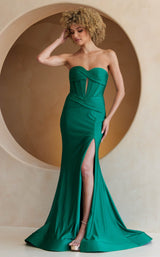 Amelia Couture AG0113 Emerald Green