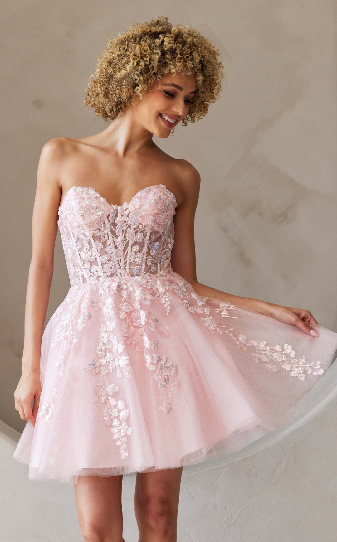 Amelia Couture BZ9024S Blush