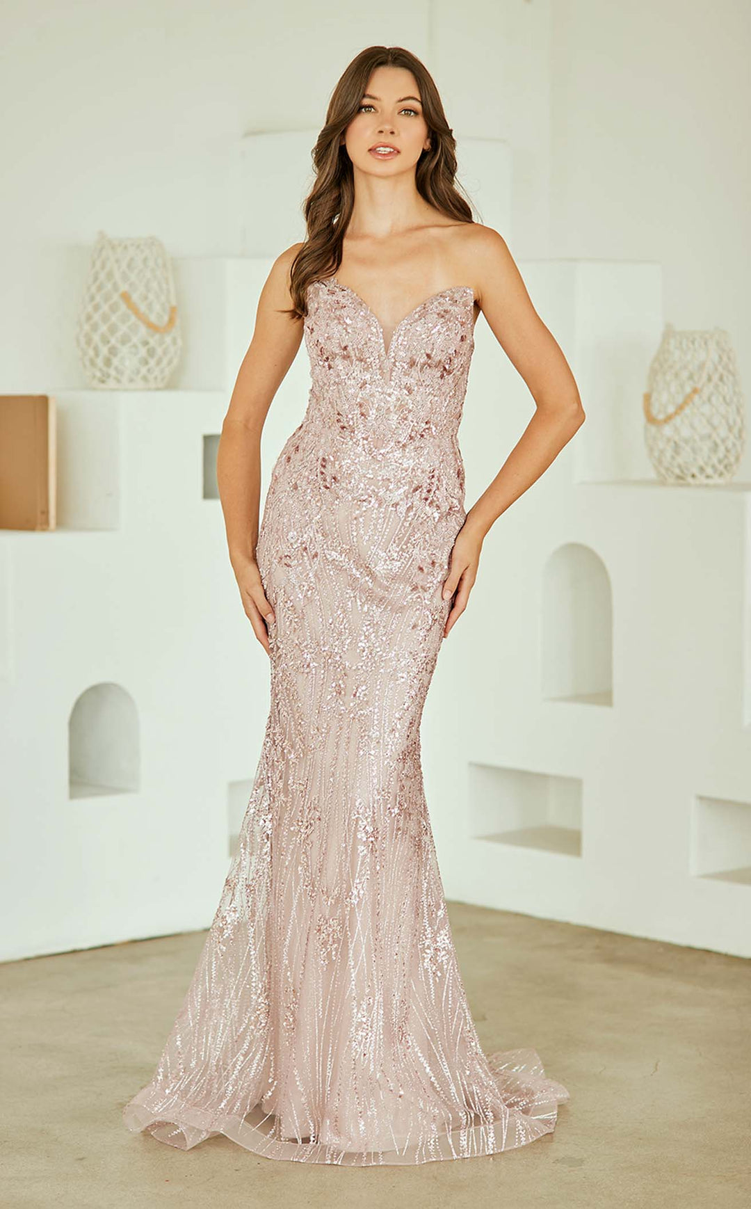Amelia Couture JQ1101 Dusty Rose