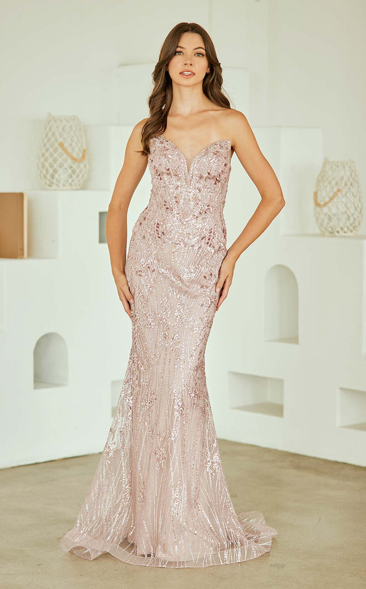 Amelia Couture JQ1101 Dusty Rose