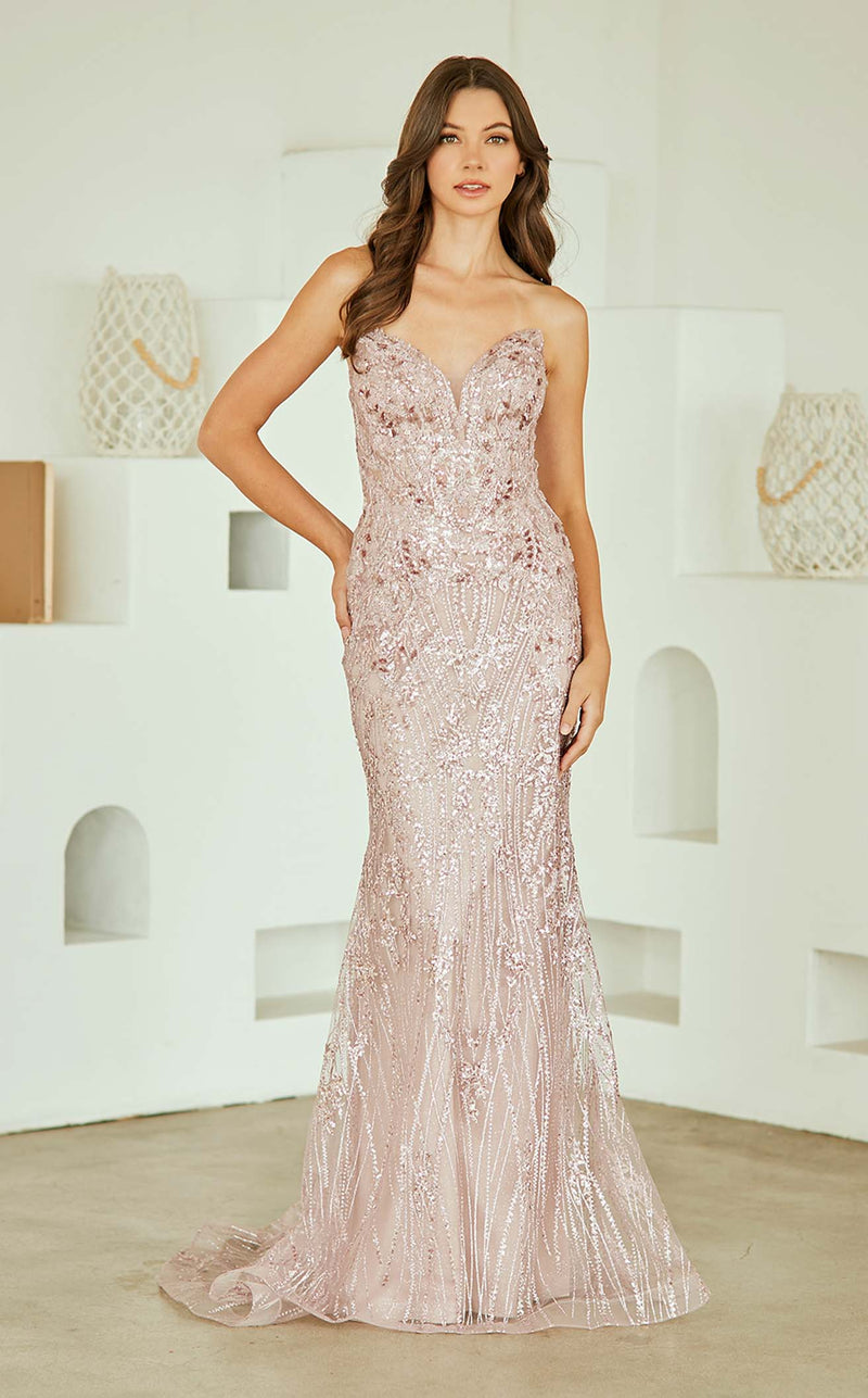 Amelia Couture JQ1101 Dusty Rose