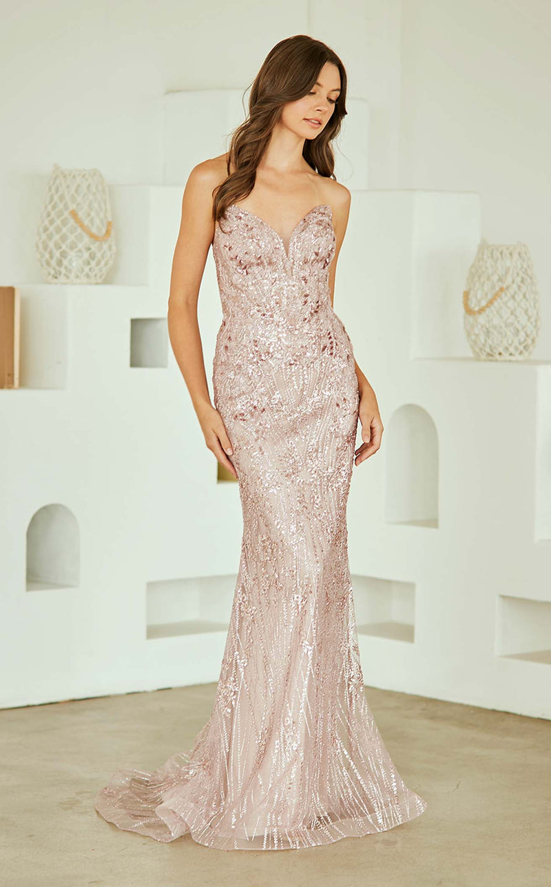 Amelia Couture JQ1101 Dusty Rose