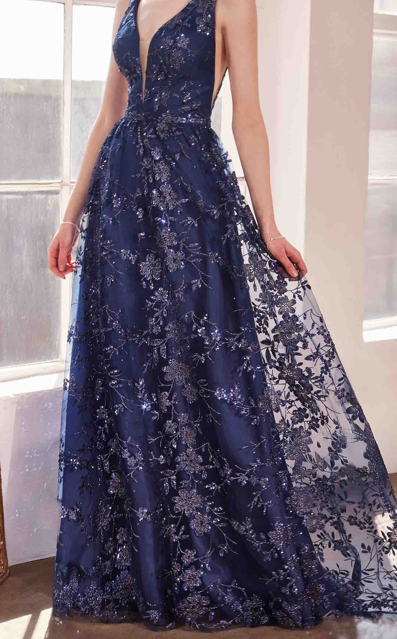 Amoris T706 Shimmering A Line Gown