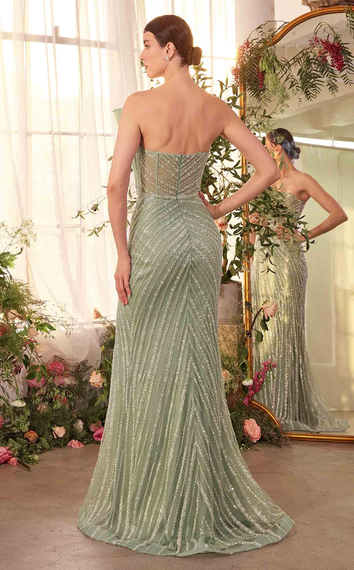 着物・セレモニードレス Enchanted Rose Forest Green Dress Enchanted Rose Forest Green Dress 着物・セレモニードレス