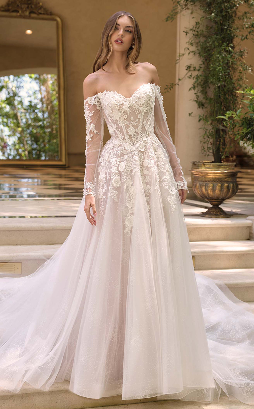 Andrea and Leo WL067 Off White/Nude