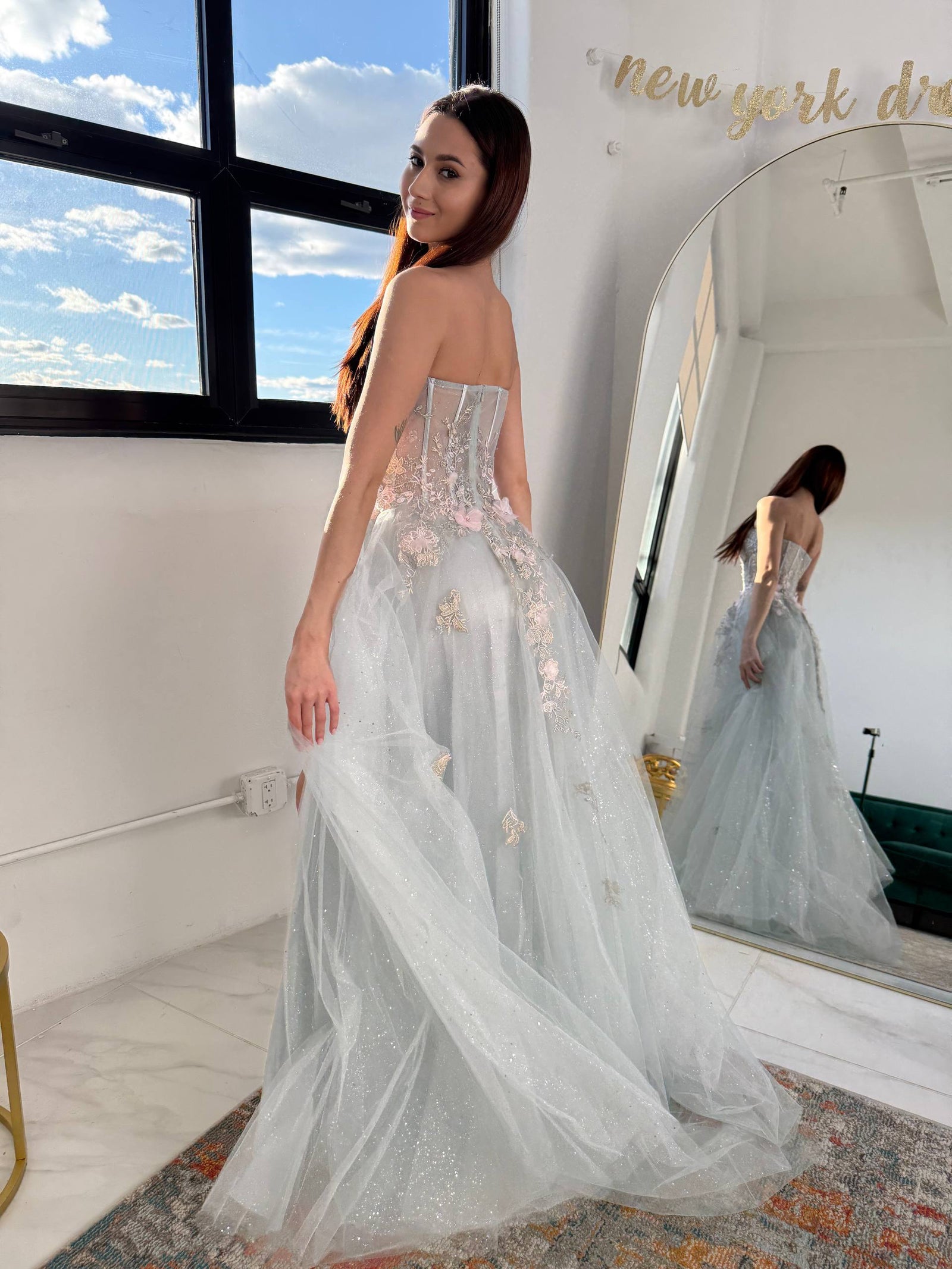 Andrea and Leo A1089 Prom Dress - Paris Blue