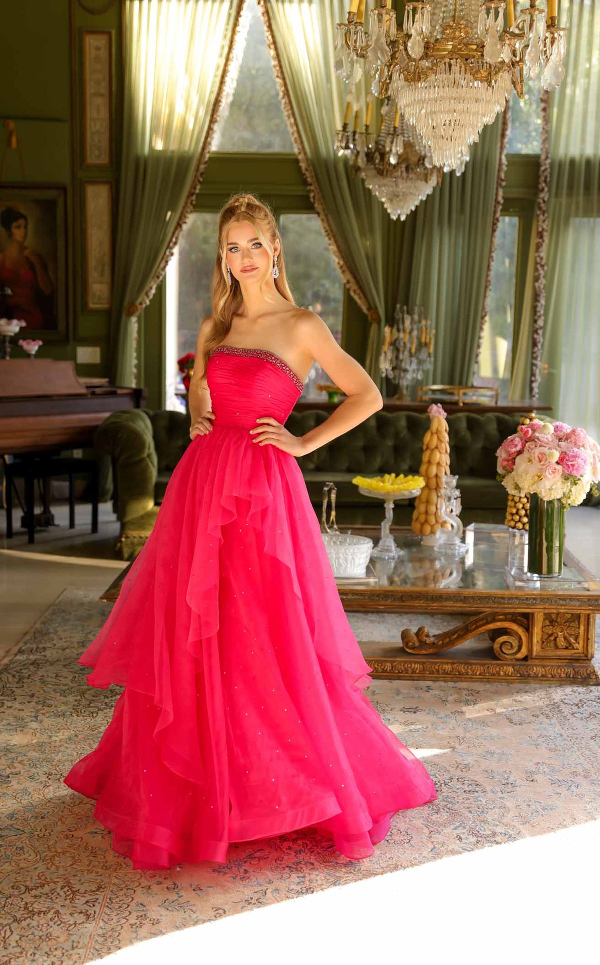 Ava Presley 29524 Prom Dress - Hot Pink