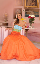 Ava Presley 40148 Aqua/Green/Orange