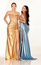 Cecilia Couture 2627 Gold&Dusty-Blue